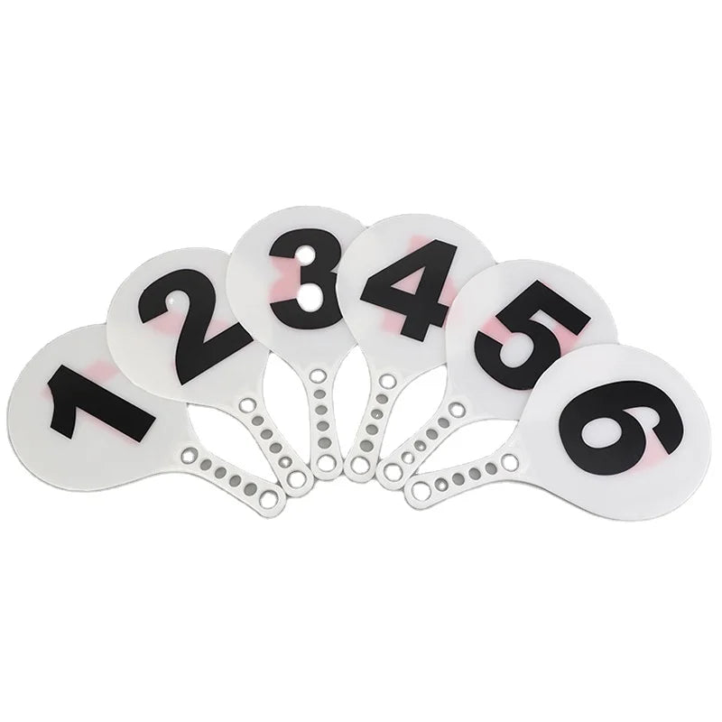 Spot Wholesale MUDA Durable School Basketball Referee Training Substitution and Foul Cards PVC Set of 8
