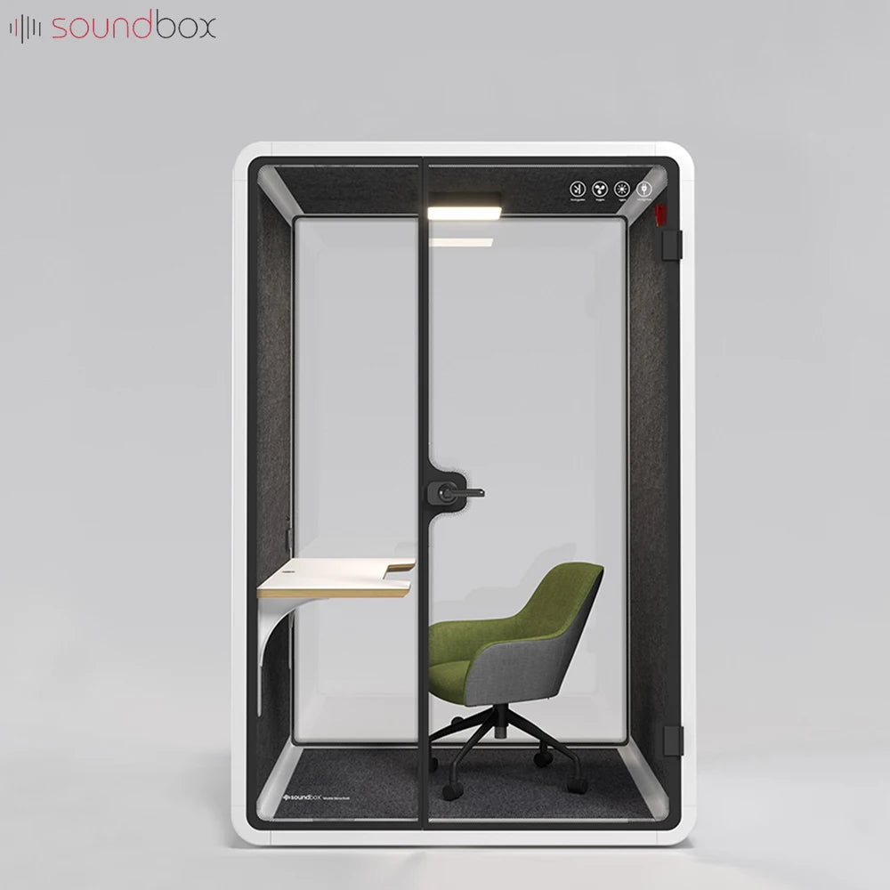 Portable Sound Proof Room Quiet Private Space Soundproof Booth Acoustic Meeting Pods