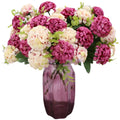 1pcs 10 Flower Head Peony Fake Flowers  Luxury Bouquet Wedding Decoration Home Table Decoration Sky Blue Fake Flower