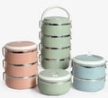 Wholesale Fruit Store Snacks Sushi Multilayer Plastic Stainless Steel Food Containers 1-3L Microwavable Dishwasher Safe