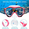 Hot Sale Kids Snorkel Mask Set Anti-fog Leak Proof 180Â° Panoramic Diving Mask with Tempered Glass for Children