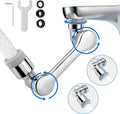 Brass Sink Faucet Attachment Universal 1080 Degree Swivel Robotic Arm Faucet Aerator