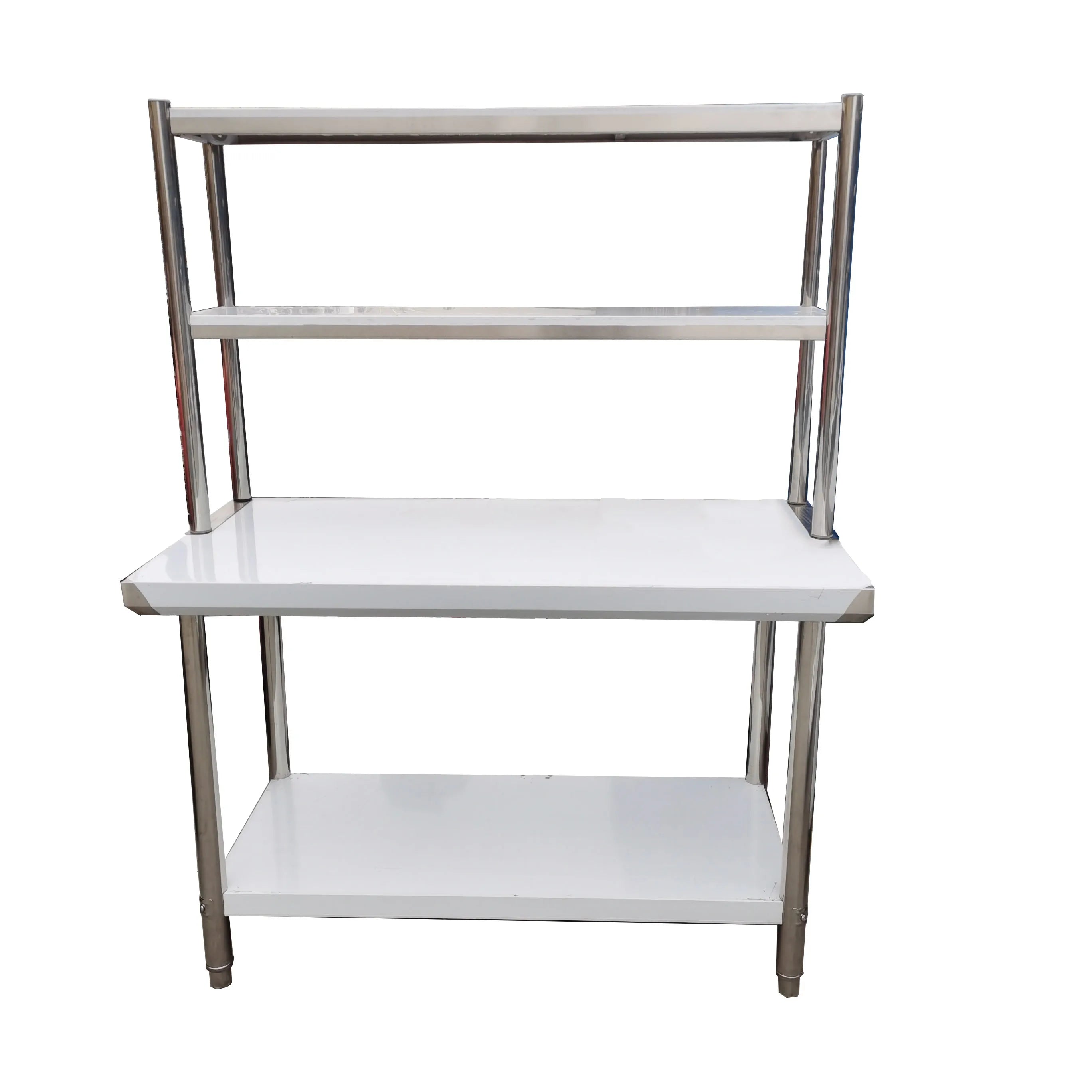 New Coming 201 304 Stainless Steel Kitchen Worktable Bench for Catering