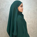 LM003 Hooded Abaya Hijab Attached With Pockets Muslim Jilbab Prayer Dress 1 Piece 3 Jabab Prayer Dress Modest MegaBDM