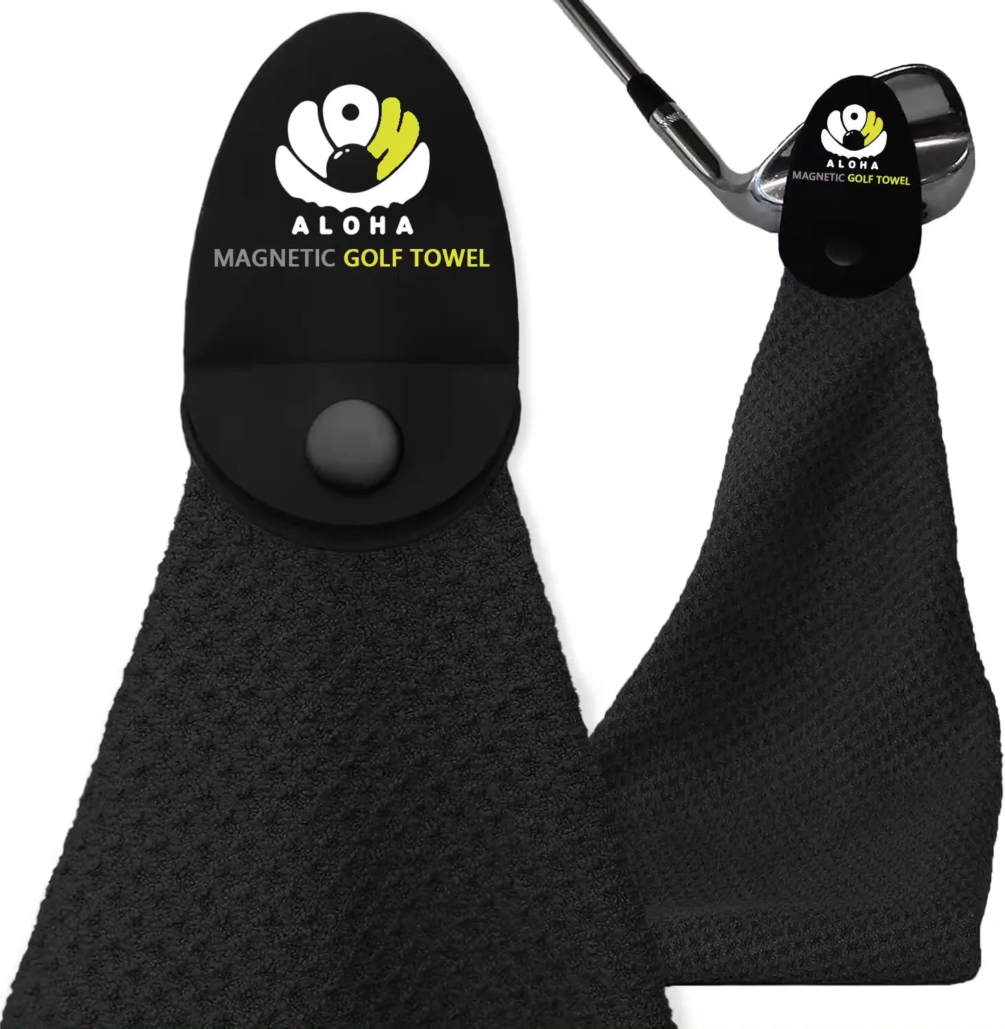 China Manufactures Golf Towel Wholesale Custom Printed logo Printed Microfiber Waffle  Blank Golf Towel