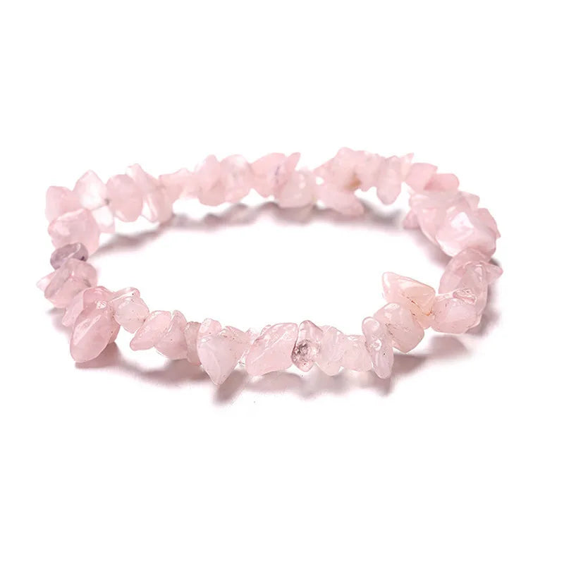 Pulsera Wholesale Handmade Irregular Gemstone Natural Stone Bead Crystal Bracelet
