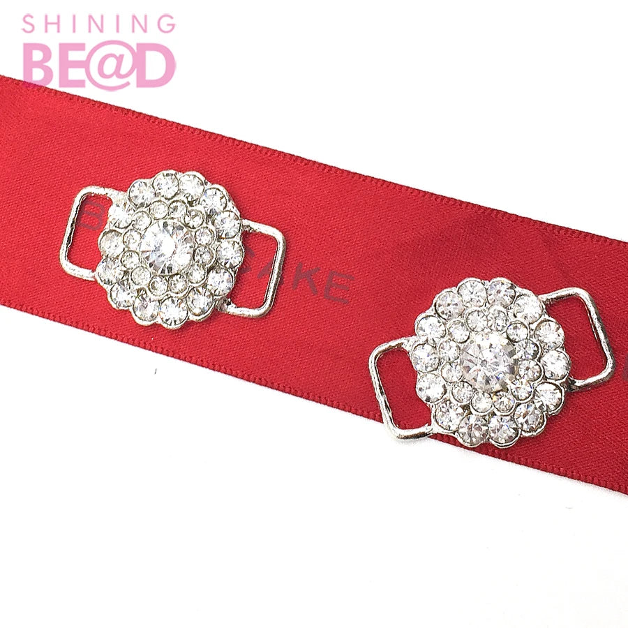 2022 Summer New Style Bikini Buckle 3cm Small Connector Rhinestone Swimwear Beachsuit Accessories