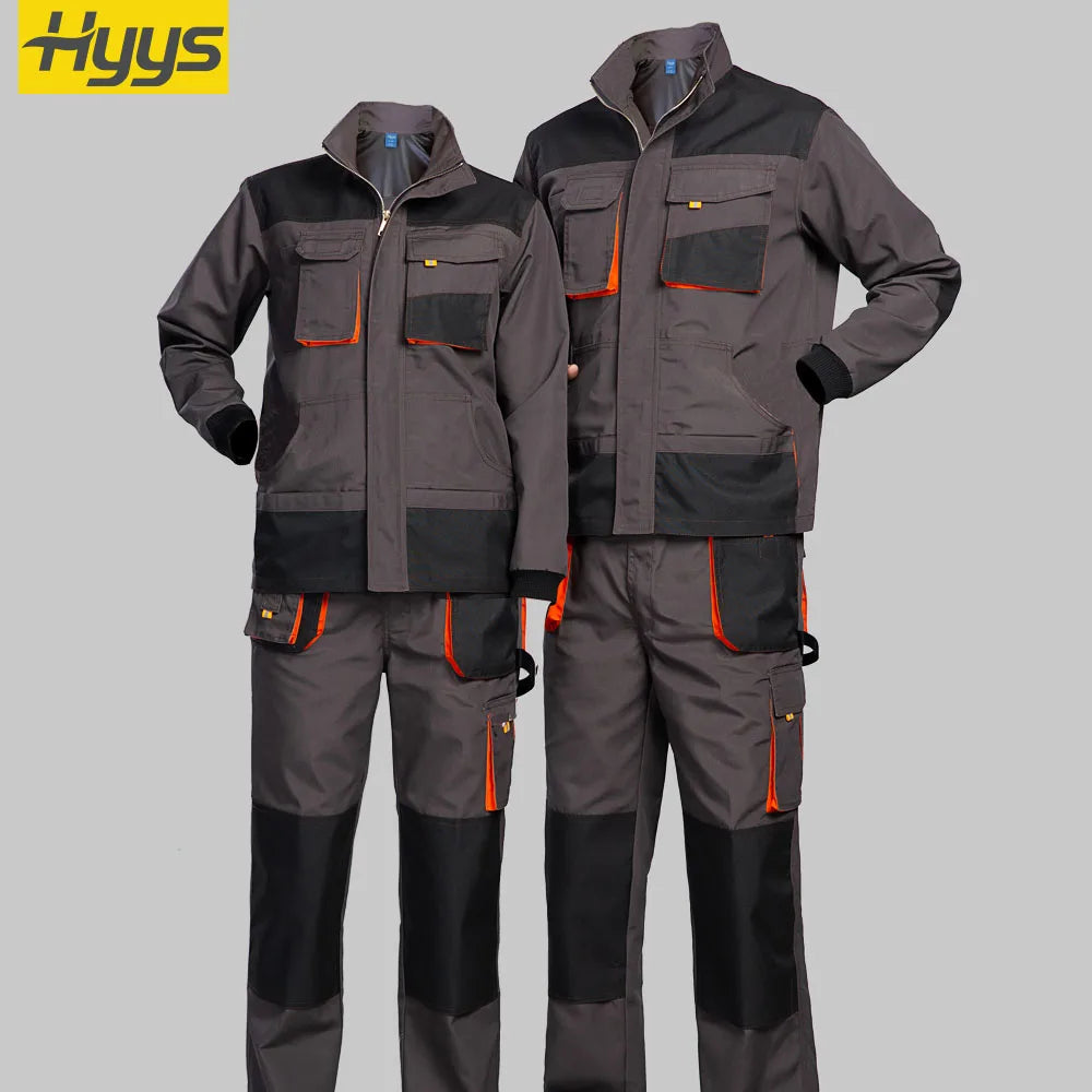 Factory Direct Workwear Durable Work Clothing Customized Logo Working Clothes for Men Long Sleeve Worker Uniform