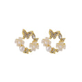LYA7025 Wholesale Fashion Stud Earrings Korean Style Women Gold Stud Earrings Jewelry
