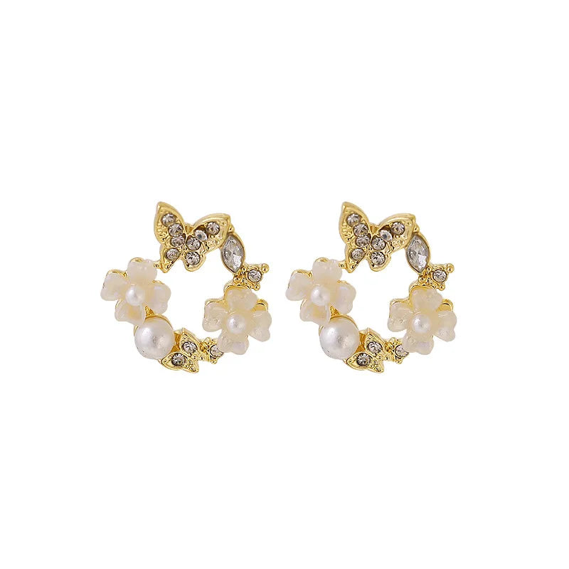 LYA7025 Wholesale Fashion Stud Earrings Korean Style Women Gold Stud Earrings Jewelry