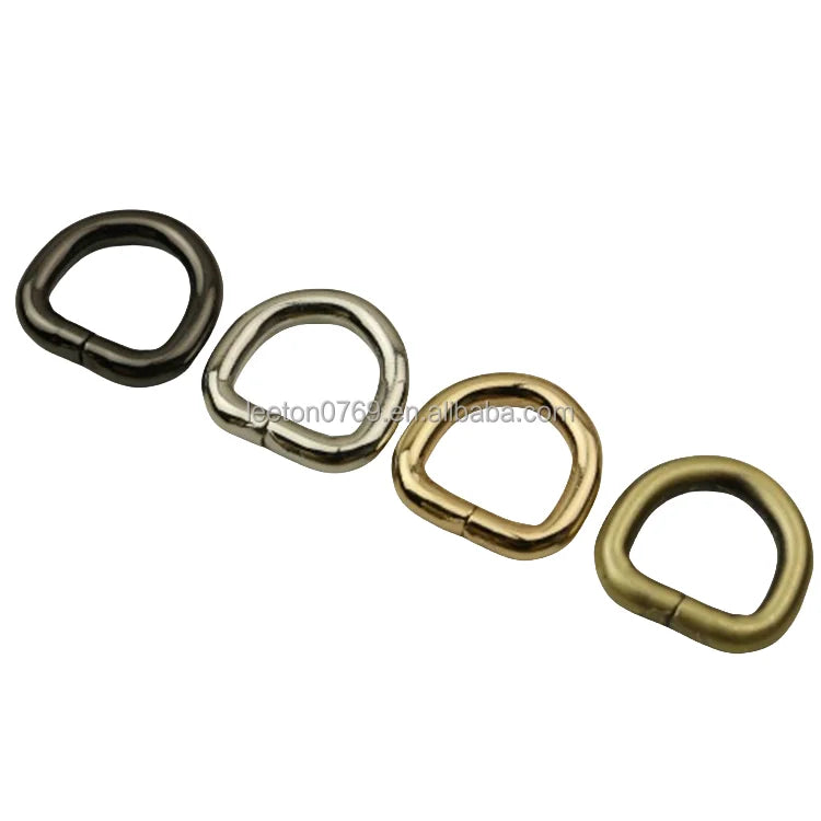 Stock Supply 15mm 4 Colors Mini Metal D Ring Bag Buckle