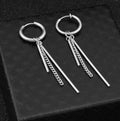 Kpop Stars Long Stick Earrings Wholesale Men and Women Stainless Steel Non-fading Earrings Ear Clips