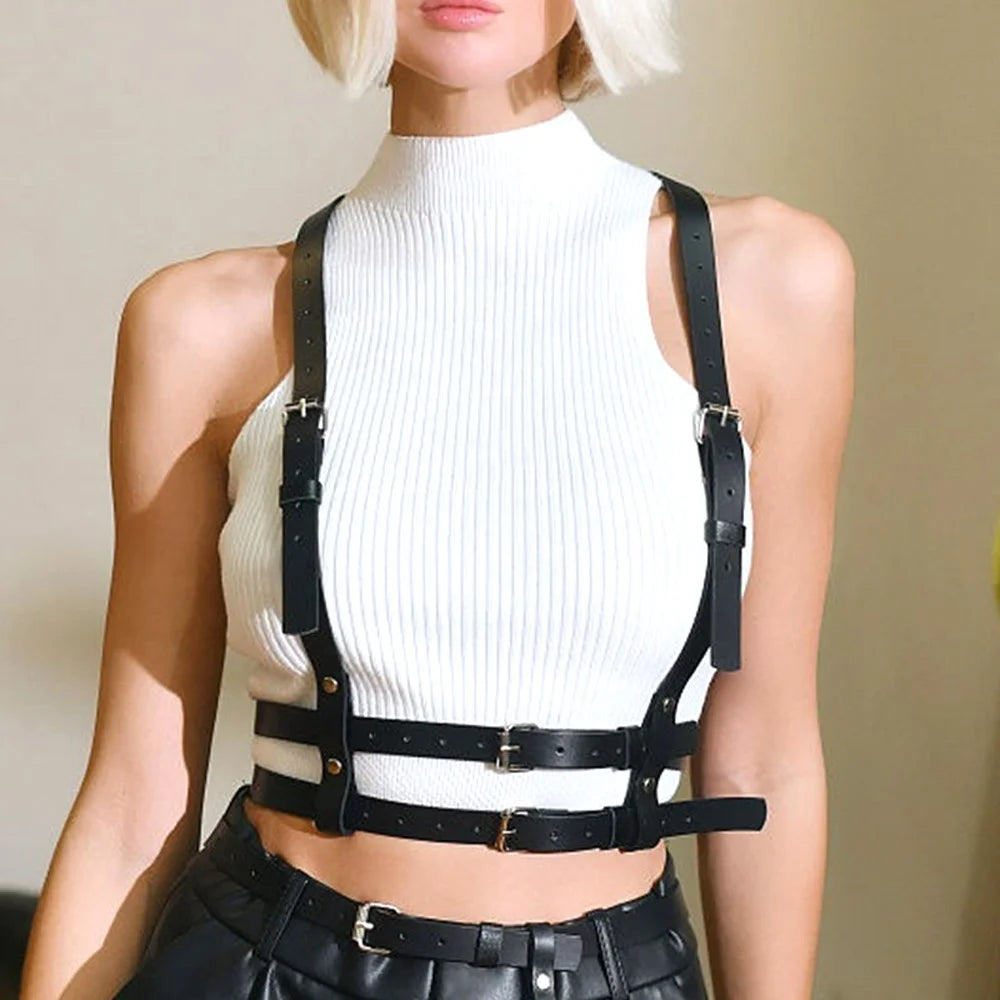 Girdle Waist Breast Back Integrated Belt Fashion Wear Body Harness Strap Sexy Strap Belt