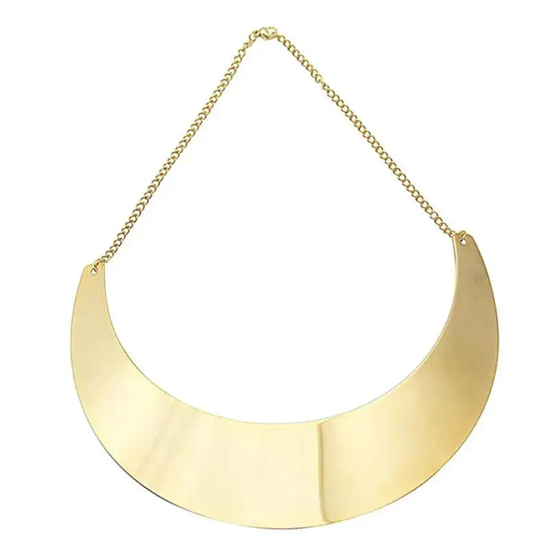 Fashion Punk Alloy Choker Necklace High-ended Chunky Gold Plated Necklaces Party Jewelry Gift