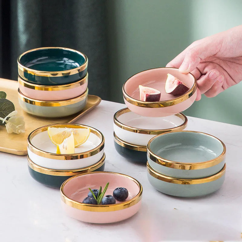 Wholesale Small Porcelain Ceramic Dish for Home Use for Sauce Dessert Oil Vinegar and Seasoning for Christmas Ornament