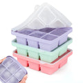 3 Packs 18 Cubes Silicone Ice Cube Tray with Lid Ice Ball Maker Molds