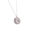 Luxury Vintage Sun & Moon Pendant Necklace New Real Gold Platinum Plated Brass Fashion Jewelry