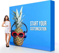 Custom Trade Show Backdrops and Booths Display Bright Custom LED Backlit Advertising Stands Custom Pop up Banner