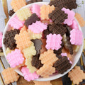 Checked Pattern Artificial square Biscuit Resin Cabochon Charm