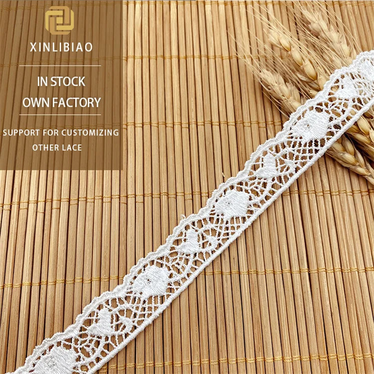 Women's Clothing Accessories DIY Underwear Spot Lace Computer Embroidered Dacron Bar Code Water Soluble 100% Polyester Width