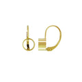 Beadsnice Fashion Tube Bezel Setting Leverback 14k Gold Earring Back