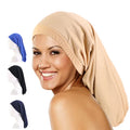 Wholesale Elastic Band Long Hair Braid Bonnet Sleeping Night Cap After Wash Make up Stretch Sleep Baggy Bonnet for Women