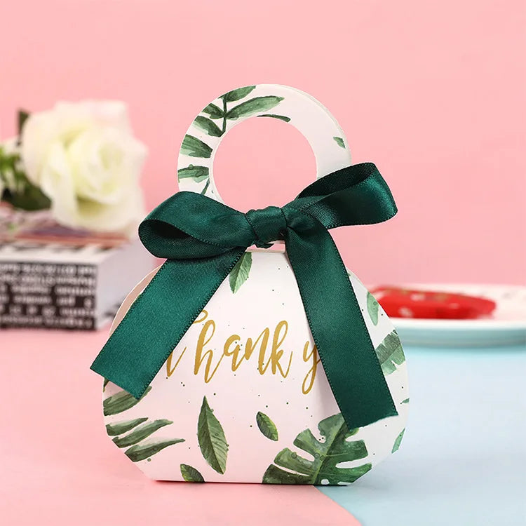 Custom Gift Wedding Candy Packaging Box Christmas Wholesale Gift Box with Ribbon Favor