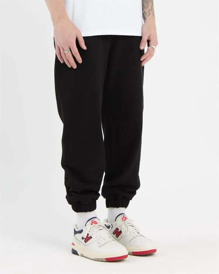 Custom logo Thick Workout Man Oversized Long Jogger Pants Heavyweight Cotton Cuffed Sweatpants