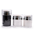 Luxury 15g 30g 50g 100g Acrylic Cosmetic Airless Lotion Face Cream Eye Cream Loose Powder Jar with Screw Top Plastic Cap
