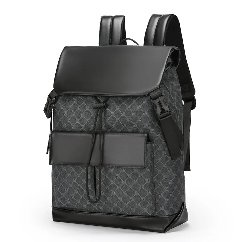 Wholesale 2024 Multi-function Business Leisure Waterproof Leather Men's Backpack Laptop Bag for Travel