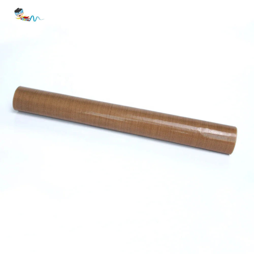 2- Brown Color Heat Resistant Non-sticky PTFE Coated Fiberglass Fabric Cloth Sheet for Heat Press Cover MegaBDM