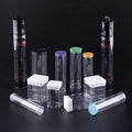 Premium Food Grade Transparent Cylinder PETG/PCTG Candy & Chocolate Packaging Tubes with Screen Printing Custom Length End Caps