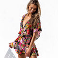 MLY Woman Swimwear Floral Swim Suits Floral Print Bathing Suit