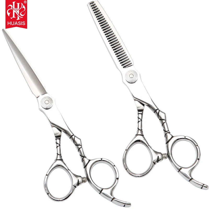 AR-D18 Professional Hair Cutting Scissors Set Barber Hair Scissors Thinning Scissor Hairdressing Shears 440C Stainless Steel
