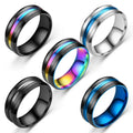 Wholesale Stainless Steel 8mm Finger Ring Jewelry Men Fashion Accessories Rings China Manufacturer Supplier