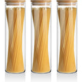 1960ml High Borosilicate Glass Cylinder Airtight Food Storage Container Canister Jar with Lid