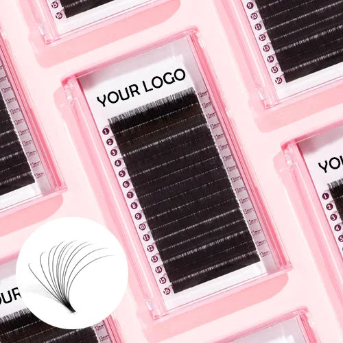 Mega Volume Easy Fan Eyelashes Eyelashes 003 005 007 C D Automatic Self Blooming Eyelashes Bulu Mata
