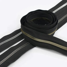 Meetee ZA167 3#-15# Zipper Accessories DIY Sewing Bag Clothes Decorate Zip Metal Slider Puller Nylon Resin Zipper Tape