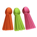Eco-Friendly 6 Inch Disposable Cornstarch Plastic Ice-Cream Spoon Biodegradable Colorful for Hotel & Restaurant for Giveaways