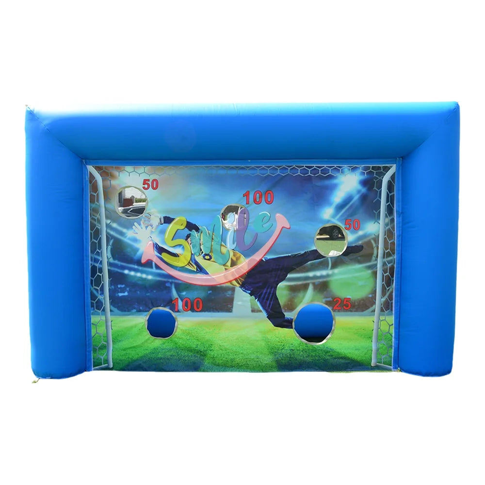 PVC Inflatable Soccer Shootout Outdoor Sports Football Kick Game Target Football Shoot Out Inflatable Soccer Shooting Door