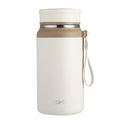 2024 New White Portable Antibacterial 316 Stainless Steel Vacuum Large Capacity Digital Display Thermos Cup With Hanging Rope