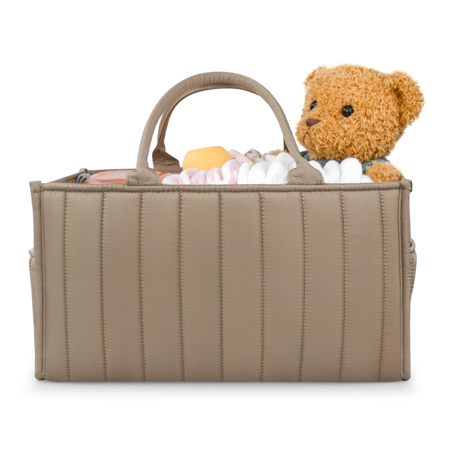 OEM Soft Fabric Diaper Bag Large Capacity Organizer Storage Reusable Baby Nursery Diaper Caddy for Mommy Storage Bag Basket