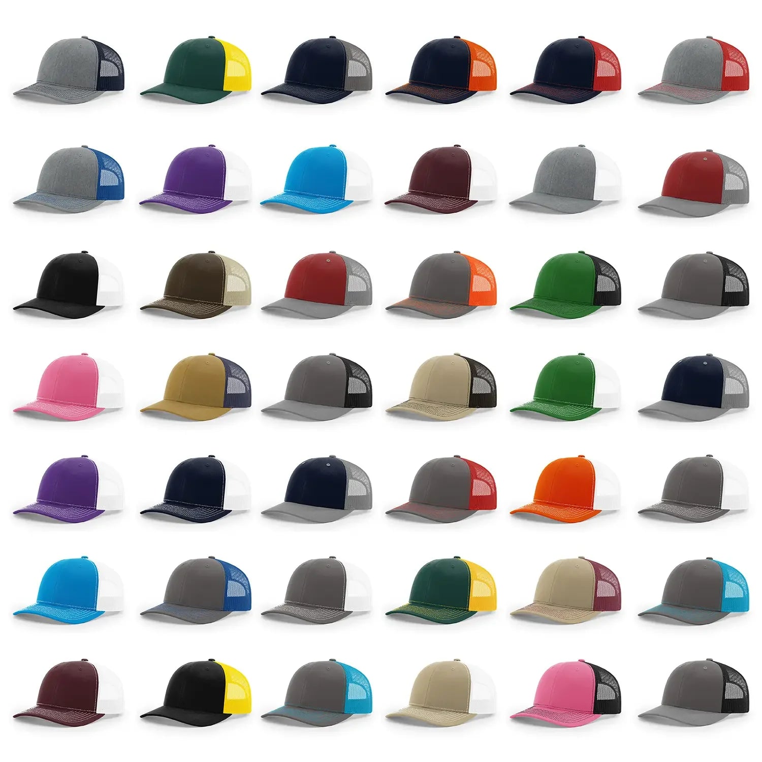 Custom 5 Panel Sport Cap 3D Embroidery Sublimation Print Leaf Foam Mesh Trucker Hat Logo Design for Outdoor Use Promotional Hat