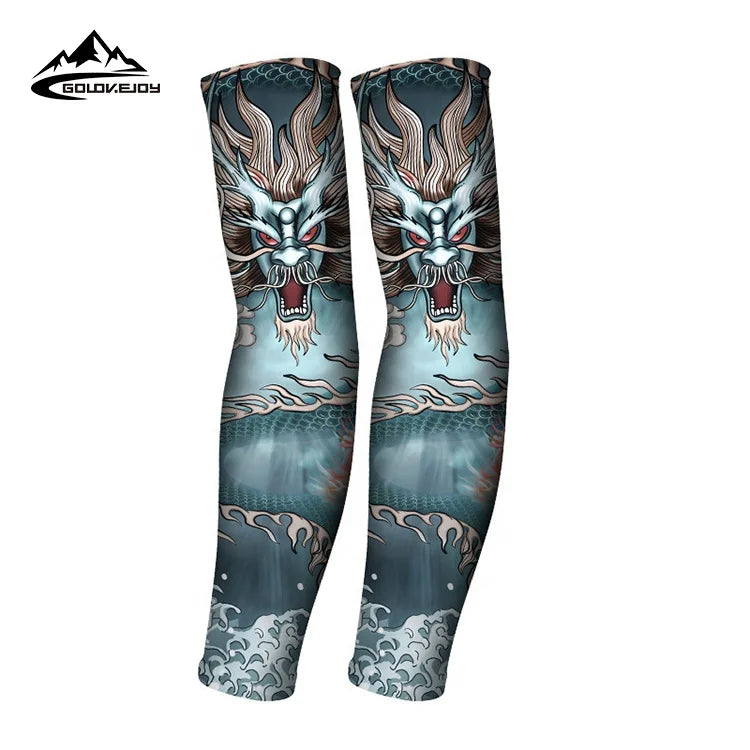 GOLOVEJOY HB15 High Quality UV Protection Sunscreen Breathable Sport Basketball Volleyball Cycling Hand Cover Arm Tatoo Sleeves
