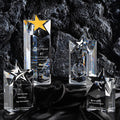 Honor of Crystal Professional Star K9 Crystal Trophy Award Custom Award Crystal Glass Trophy With Engraved Logo
