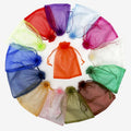Wholesale Organza Pouch Different Size Organza Jewelry Bags Drawstring Pouch Organza Gift Bag