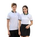 Wholesale business polo shirt embroidered polo shirt unisex short sleeved cotton spandex lapel simple and fashion polo shirt