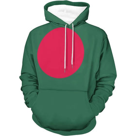 Fitspi Wholesale Custom Country Logo Printed Pullover Sweatshirts Bangladesh Flag Hoodie Adult Casual Fashion Unisex Hoodies