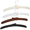 Clothes Hanger Hotel Multi Colors Soft Fabric with Gold Silver Hook Satin Padded Hangers