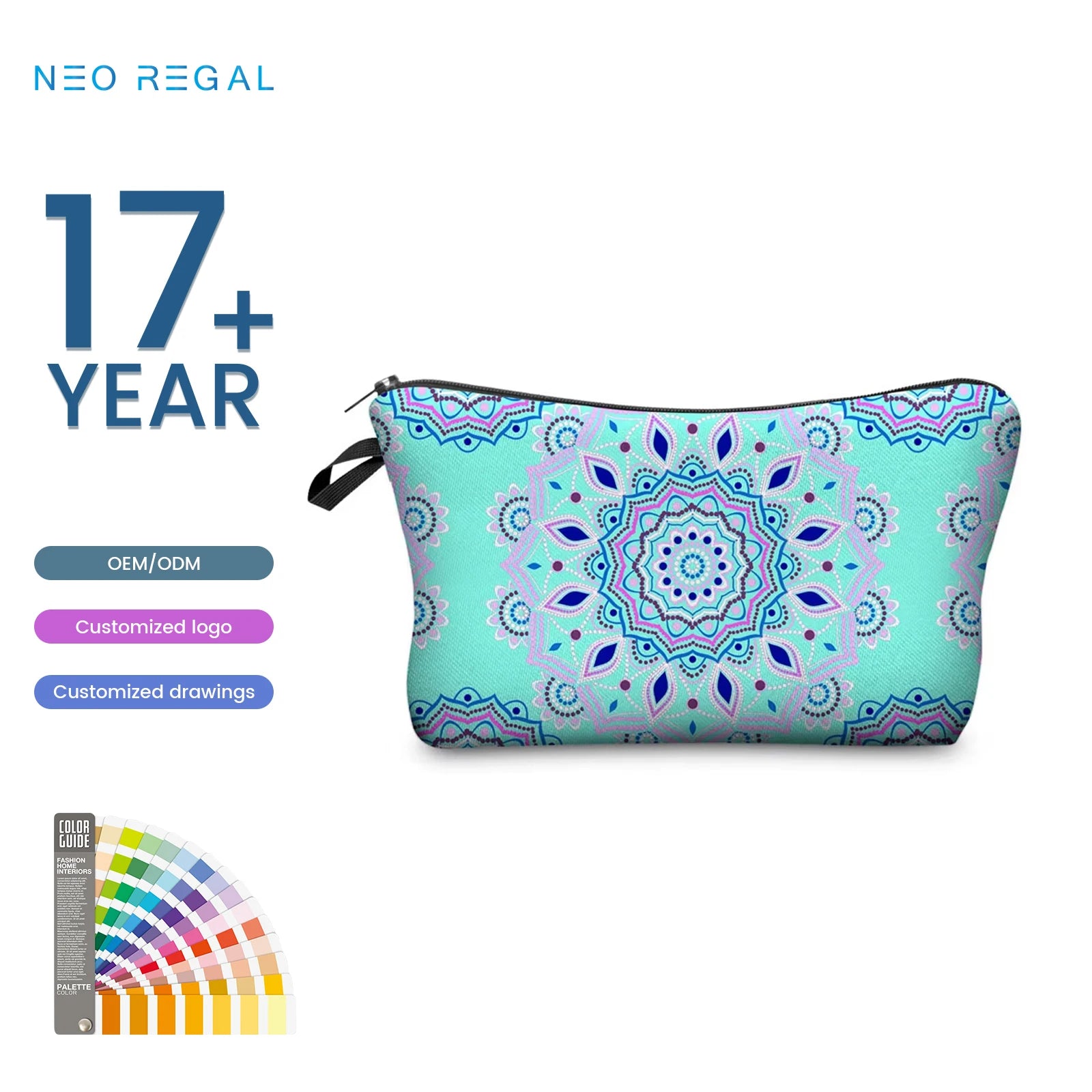 Cosmetic Bag Wholesale Brushes Makeup Bag Custom Print Travel Makeup Bag